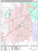 Sugar Land Digital Map Premium Style